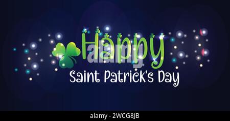 Hintergrundbilder und Hintergründe zum Happy Saint Patrick's Day können Sie herunterladen und auf Ihrem Smartphone, Tablet oder Computer verwenden. Stock Vektor