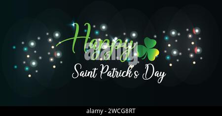 Hintergrundbilder und Hintergründe zum Happy Saint Patrick's Day können Sie herunterladen und auf Ihrem Smartphone, Tablet oder Computer verwenden. Stock Vektor