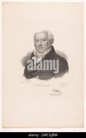Portret Van de Arts Jean-Nicolas Corvisart, Charles Louis Bazin, nach Francois Gérard, 1832 Druck Paris Papier historische Personen Stockfoto