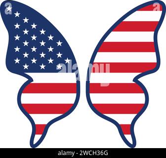 Logo mit Schmetterlingssymbol Stock Vektor