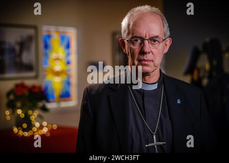 Der Oberste Pfarrer und der Oberste Erzbischof von Canterbury GCVO, Justin Portal Welby. Stockfoto