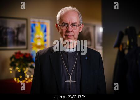 Der Oberste Pfarrer und der Oberste Erzbischof von Canterbury GCVO, Justin Portal Welby. Stockfoto