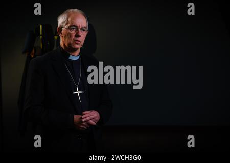 Der Oberste Pfarrer und der Oberste Erzbischof von Canterbury GCVO, Justin Portal Welby. Stockfoto