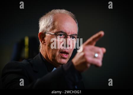 Der Oberste Pfarrer und der Oberste Erzbischof von Canterbury GCVO, Justin Portal Welby. Stockfoto