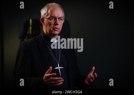 Der Oberste Pfarrer und der Oberste Erzbischof von Canterbury GCVO, Justin Portal Welby. Stockfoto