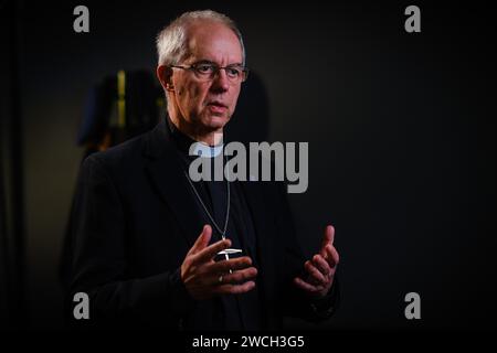 Der Oberste Pfarrer und der Oberste Erzbischof von Canterbury GCVO, Justin Portal Welby. Stockfoto