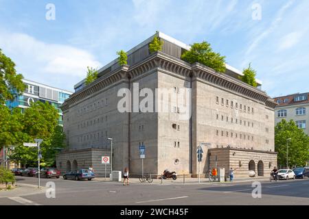 Berlin – 01. Juni 2019: Der Bunker (auch Reichsbahnbunker) in Berlin-Mitte ist ein denkmalgeschützter Luftschutzbunker. Ursprünglich basiert er auf Plänen des Bogens Stockfoto