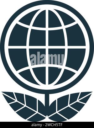 Ökosystem-Symbol. Einfaches kreatives Element. Ausgefülltes Monochrom-Ökosystem-Symbol für Vorlagen, Infografiken und Banner Stock Vektor