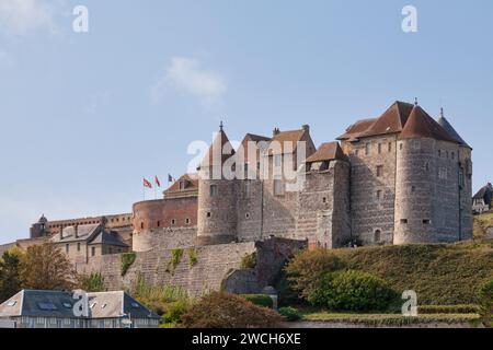 Dieppe, Frankreich – 11. September 2020: Die Château de Dieppe ist eine Burg, die 1188 von König Heinrich II. Von England gegründet und 1195 von König P. zerstört wurde Stockfoto