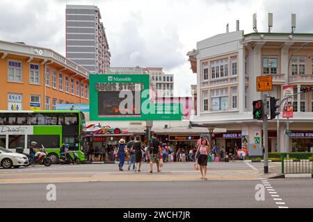 Bugis, Singapur - 03. September 2018: Die Bugis Street ist der größte Einkaufsort in Singapur. Stockfoto