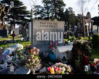 Der historische Glasnevin Friedhof in Dublin, Irland. Stockfoto