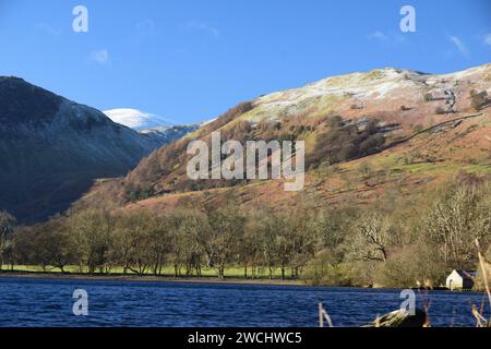 Ullswater an einem schönen Januarmorgen Stockfoto