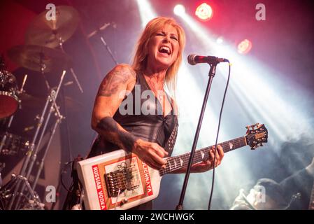 1. Januar 2020: Lita Ford tritt in Mailand auf Stockfoto