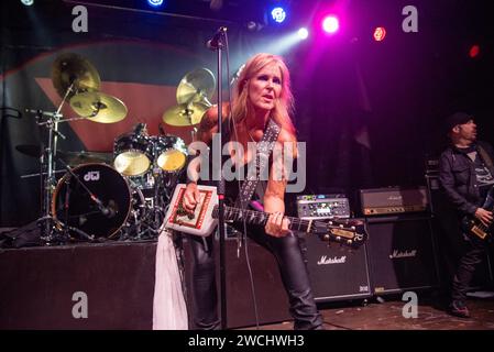 1. Januar 2020: Lita Ford tritt in Mailand auf Stockfoto