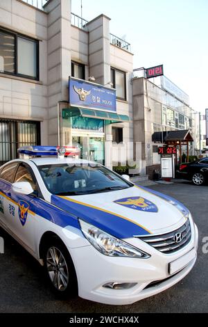 Seoul Polizeistation neben der Old Seoul Station in der Innenstadt von Seoul, Südkorea Stockfoto