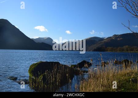 Ullswater an einem schönen Januarmorgen Stockfoto