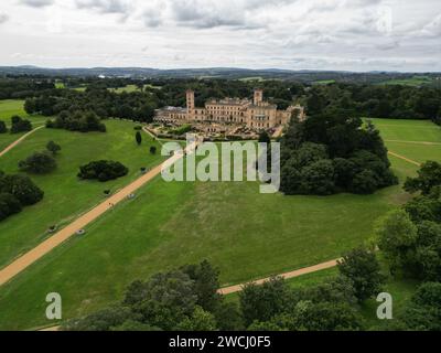 Osborne House, Isle of Wight, Drohne, hoher Winkel aus der Luft Stockfoto