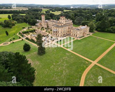 Osborne House, Isle of Wight, Drohne, Luft Stockfoto