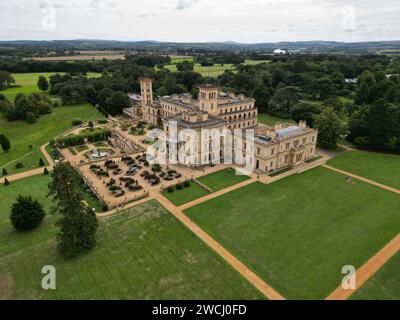 Osborne House, Isle of Wight, Drohne, Luft Stockfoto