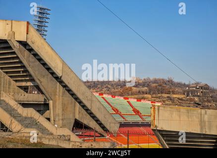 Hrazdan Stadion in Eriwan. Armenien Stockfoto