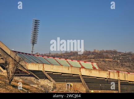 Hrazdan Stadion in Eriwan. Armenien Stockfoto