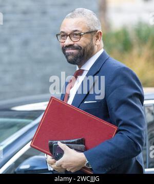 London, Großbritannien. Januar 2024. Kommt zu einer Kabinettssitzung in der Downing Street 10 London an. Quelle: Ian Davidson/Alamy Live News Stockfoto