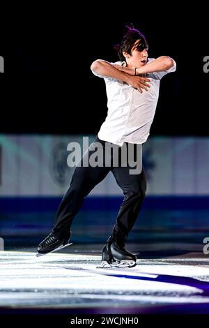 Gabriele FRANGIPANI (ITA), während der Ausstellungsgala bei der ISU Europameisterschaft 2024, in der Algiris Arena, am 14. Januar 2024 in Kaunas, Litauen. Quelle: Raniero Corbelletti/AFLO/Alamy Live News Stockfoto