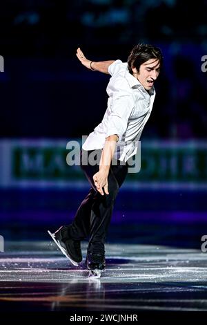 Gabriele FRANGIPANI (ITA), während der Ausstellungsgala bei der ISU Europameisterschaft 2024, in der Algiris Arena, am 14. Januar 2024 in Kaunas, Litauen. Quelle: Raniero Corbelletti/AFLO/Alamy Live News Stockfoto