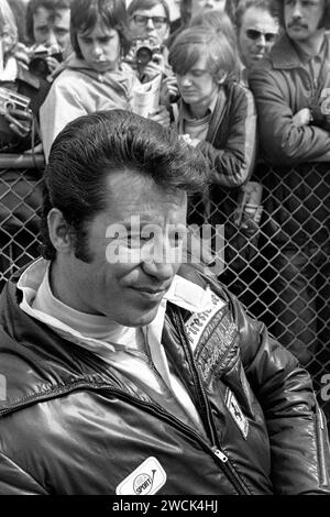 Amerikaner Mario Andretti. 1972 MARKEN LUKE 1000 KM BOAC 1000 KM WELTMEISTERSCHAFT DER MARKEN Stockfoto