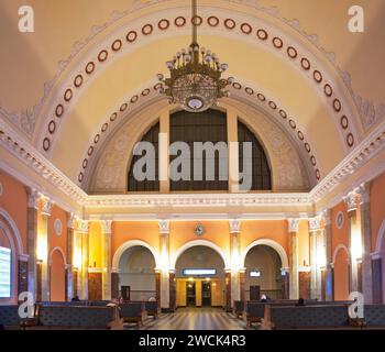 Wartehalle am Bahnhof in Brest. Weißrussisch-polnischen Grenze. Weißrussland Stockfoto