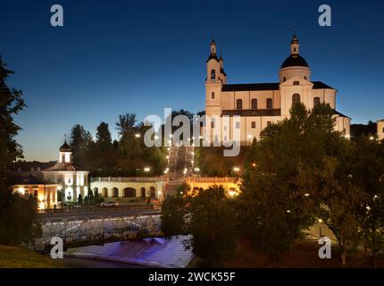 Dormitiskathedrale - Himmelfahrtskirche und Kloster des Heiligen Geistes in Witebsk. Weißrussland Stockfoto