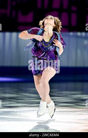 Josefin TALJEGARD (SWE), während der Ausstellungsgala bei der ISU Eiskunstlauf-Europameisterschaft 2024, in der Algiris Arena, am 14. Januar 2024 in Kaunas, Litauen. Quelle: Raniero Corbelletti/AFLO/Alamy Live News Stockfoto