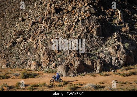 30 MAIO Antonio (PRT), Yamaha Portugal, Yamaha, Moto, Action während der Etappe 9 der Dakar 2024 am 16. Januar 2024 zwischen Hail und Al Ula, Saudi Arabien - Foto Antonin Vincent / DPPI Stockfoto