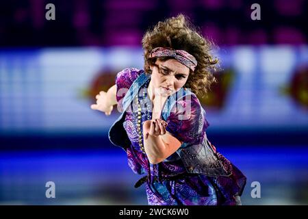 Josefin TALJEGARD (SWE), während der Ausstellungsgala bei der ISU Eiskunstlauf-Europameisterschaft 2024, in der Algiris Arena, am 14. Januar 2024 in Kaunas, Litauen. Quelle: Raniero Corbelletti/AFLO/Alamy Live News Stockfoto