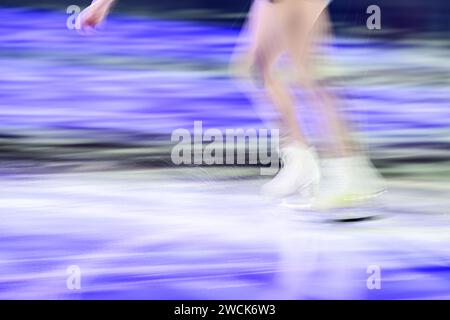 Josefin TALJEGARD (SWE), während der Ausstellungsgala bei der ISU Eiskunstlauf-Europameisterschaft 2024, in der Algiris Arena, am 14. Januar 2024 in Kaunas, Litauen. Quelle: Raniero Corbelletti/AFLO/Alamy Live News Stockfoto