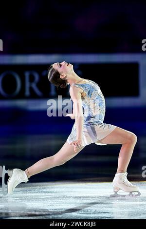 Nina PINZARRONE (BEL), während der Ausstellungsgala bei der ISU Europameisterschaft 2024, in der Algiris Arena, am 14. Januar 2024 in Kaunas, Litauen. Quelle: Raniero Corbelletti/AFLO/Alamy Live News Stockfoto