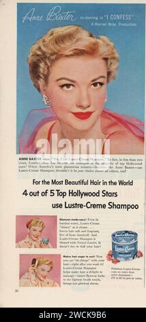 Vintage 'Good Housekeeping' Magazine, Februar 1953, Werbespot, USA Stockfoto