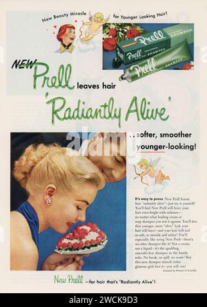 Vintage 'Good Housekeeping' Magazine, Februar 1953, Werbespot, USA Stockfoto