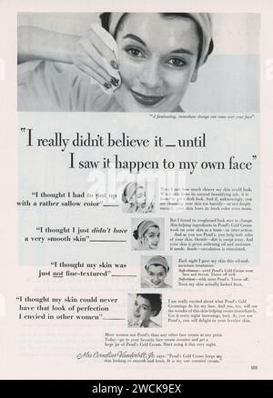 Vintage 'Good Housekeeping' Magazine, Februar 1953, Werbespot, USA Stockfoto