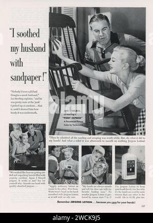 Vintage 'Good Housekeeping' Magazine, Februar 1953, Werbespot, USA Stockfoto