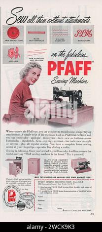 Vintage 'Good Housekeeping' Magazine, Februar 1953, Werbespot, USA Stockfoto