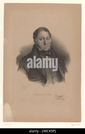 Portret van Jacques Charles Dupont de l'Eure, Nicolas Maurin, 1825 - 1842 Druck Paris Papier historische Personen Stockfoto