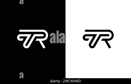 TR Initial Logo Design Stock Vektor