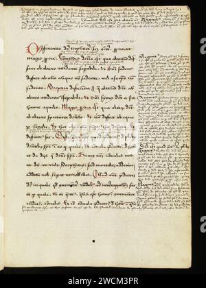 Aarau, Aargauer Kantonsbibliothek, MsMurF 84, f. 95r – Petrus Hispanus, Petrus Tartaretus. Stockfoto