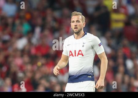 Madrid, Spanien. Juni 2019. Harry Kane aus Tottenham wurde während des Endspiels der UEFA Champions League zwischen Tottenham und Liverpool in Wanda Metropolitano gesehen. Endpunktzahl: Tottenham 0:2 Liverpool. (Foto: Grzegorz Wajda/SOPA Images/SIPA USA) Credit: SIPA USA/Alamy Live News Stockfoto