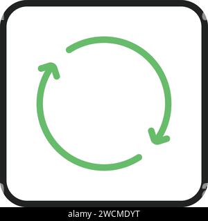 Symbolvektorbild wiederholen. Stock Vektor