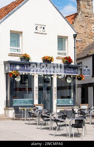 Der Wee Chippy Fish and Chips Shop, Anstruther, Fife, Schottland Stockfoto