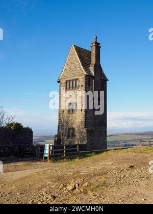 Taubenturm auf der Spitze der Terrassengärten Rivington Pike Belmont Lancashire UK Stockfoto