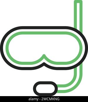 Vektorbild des Schnorchelsymbols. Stock Vektor