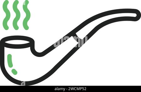 Vektorbild des Symbols „Rauchpfeife“. Stock Vektor